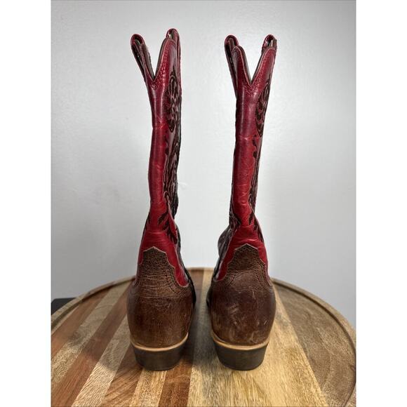 Twisted X WWT0027 Western Snip Toe Red Embroidered Cowgirl Boots Size 5‎ 1/2B - Picture 3 of 15